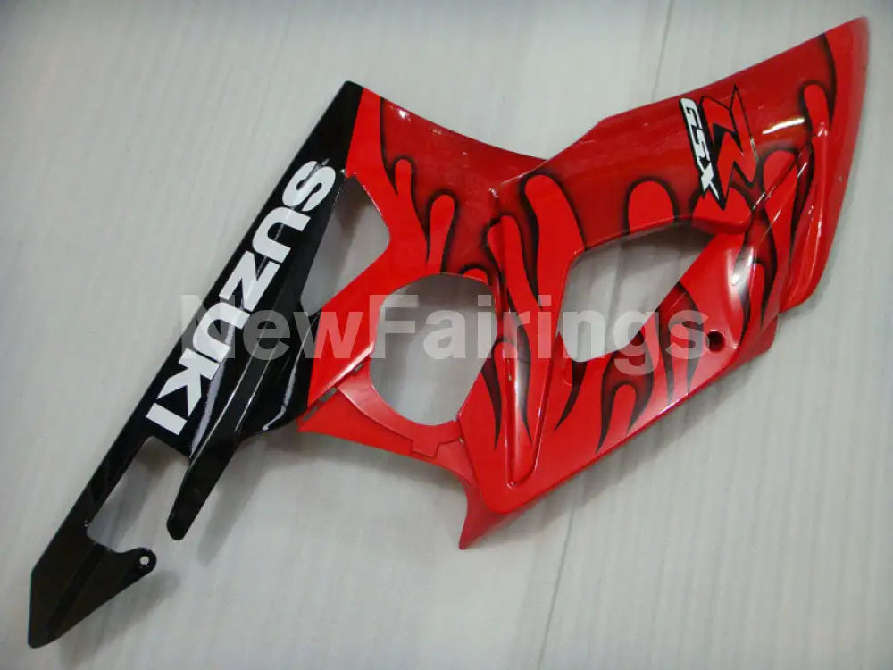 Red and Black Flame - GSX - R1000 05 - 06 Fairing Kit