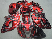 Charger l&#39;image dans la galerie, Red and Black Flame - GSX1300R Hayabusa 08-20 Fairing Kit