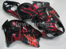 Charger l&#39;image dans la galerie, Red and Black Flame - GSX1300R Hayabusa 99-07 Fairing Kit