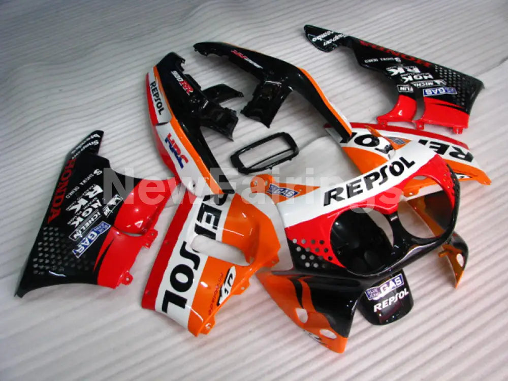 Red and Orange Black Repsol - CBR 900 RR 92-93 Fairing Kit -