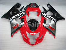 Charger l&#39;image dans la galerie, Red and Silver Black Factory Style - GSX-R600 04-05 Fairing