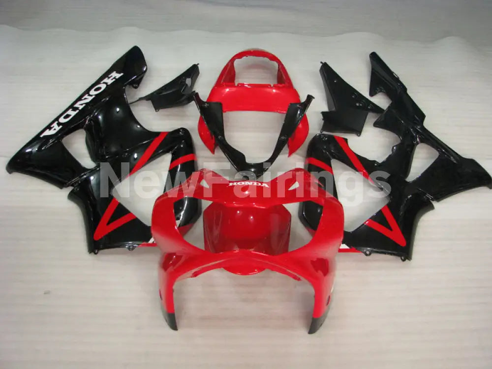 Red Black Factory Style - CBR 929 RR 00-01 Fairing Kit -