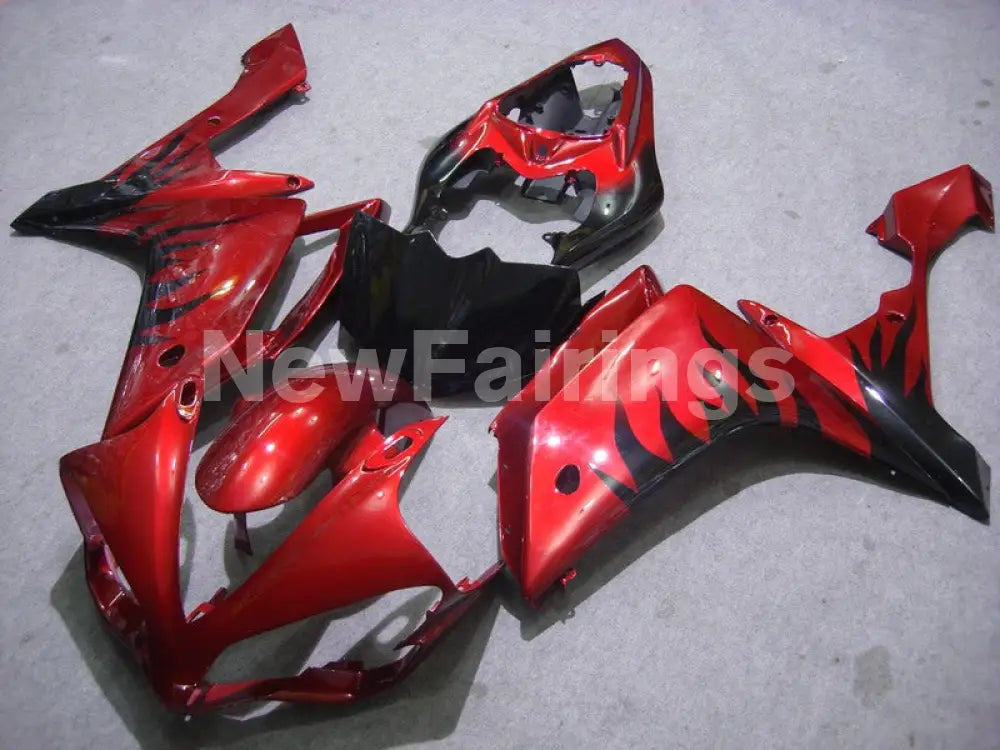 Red Black Flame - YZF-R1 07-08 Fairing Kit - Vehicles &