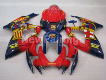 Charger l&#39;image dans la galerie, Red and Blue Yellow FCB - GSX-R600 06-07 Fairing Kit -