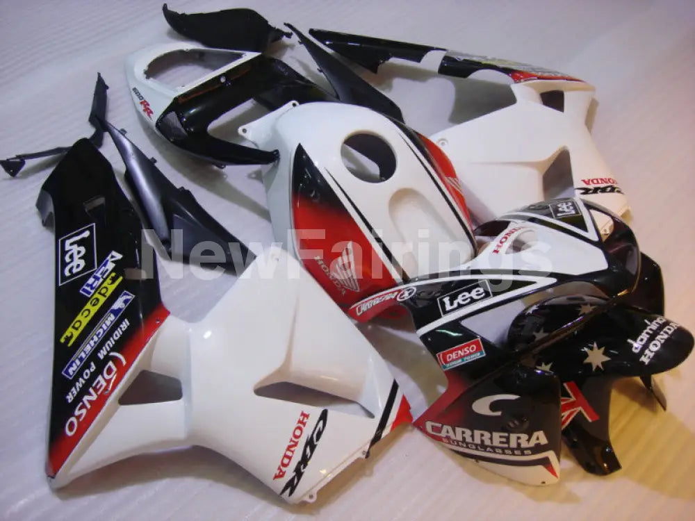 Red and White Black Lee - CBR600RR 05-06 Fairing Kit -