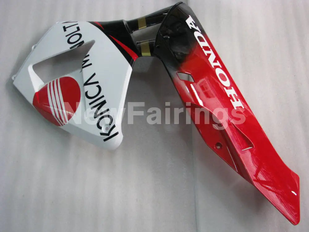 Red and White Konica Minolta - CBR600RR 05-06 Fairing Kit -