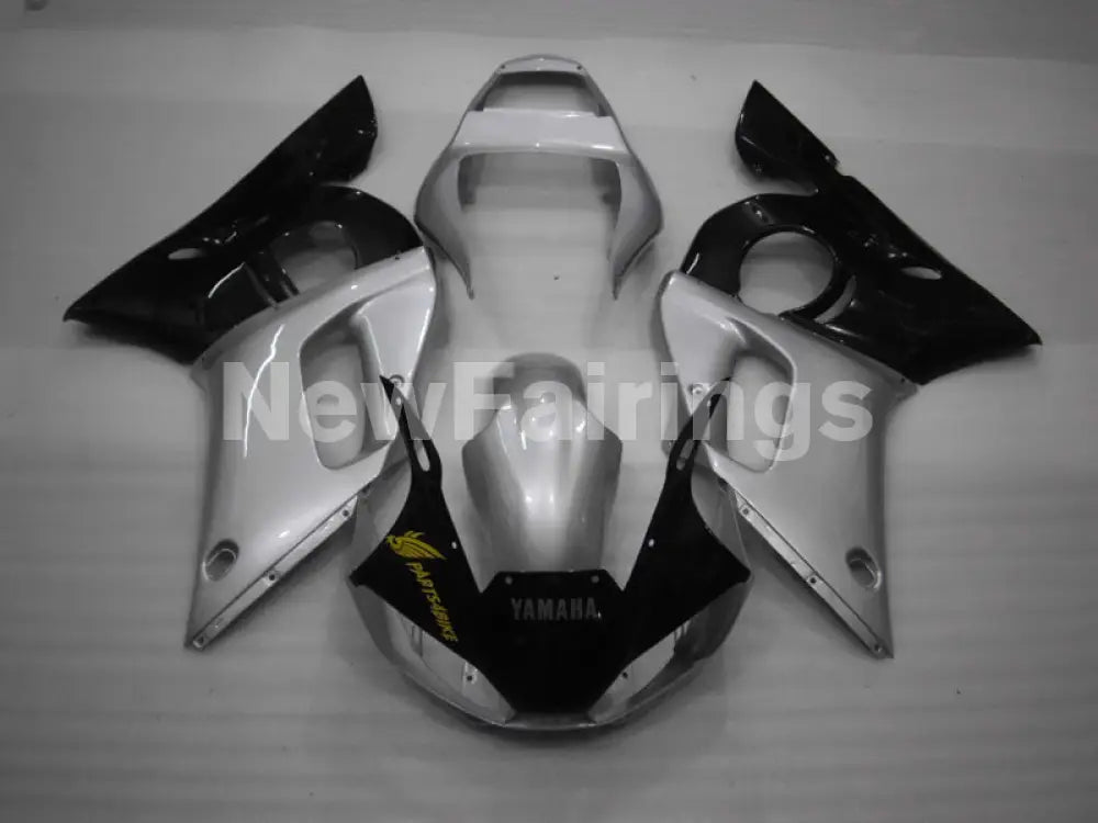 Silver and Black Factory Style - YZF-R6 98-02 Fairing Kit Vehicles & Parts > Vehicle Parts & Accessories > Motor