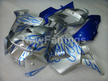 Charger l&#39;image dans la galerie, Silver and Blue Flame - CBR600RR 05-06 Fairing Kit -