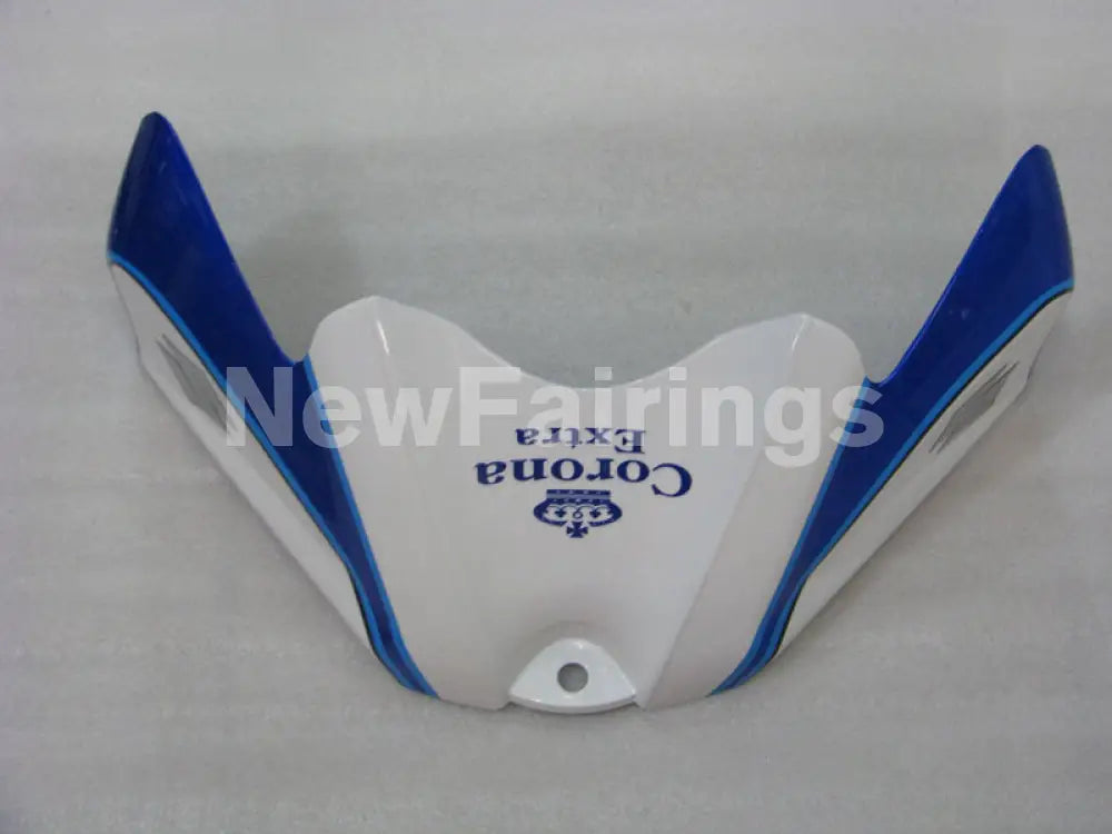 White and Blue Corona - GSX-R600 08-10 Fairing Kit