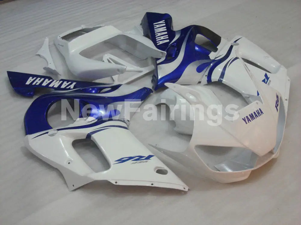 White and Blue Factory Style - YZF-R6 98-02 Fairing Kit Vehicles & Parts > Vehicle Parts & Accessories > Motor Vehicle