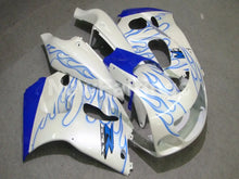 Charger l&#39;image dans la galerie, White and Blue Flame - GSX-R750 96-99 Fairing Kit