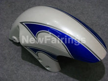 Charger l&#39;image dans la galerie, White and Blue Flame - GSX1300R Hayabusa 08-20 Fairing Kit