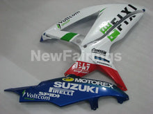 Charger l&#39;image dans la galerie, White and Blue Red MOTOREX - GSX-R750 08-10 Fairing Kit