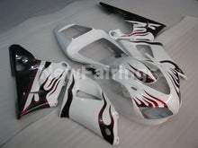 Charger l&#39;image dans la galerie, White and Wine Red Flame - YZF-R1 98-99 Fairing Kit