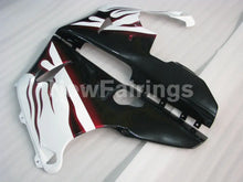 Charger l&#39;image dans la galerie, White and Wine Red Flame - YZF-R1 98-99 Fairing Kit