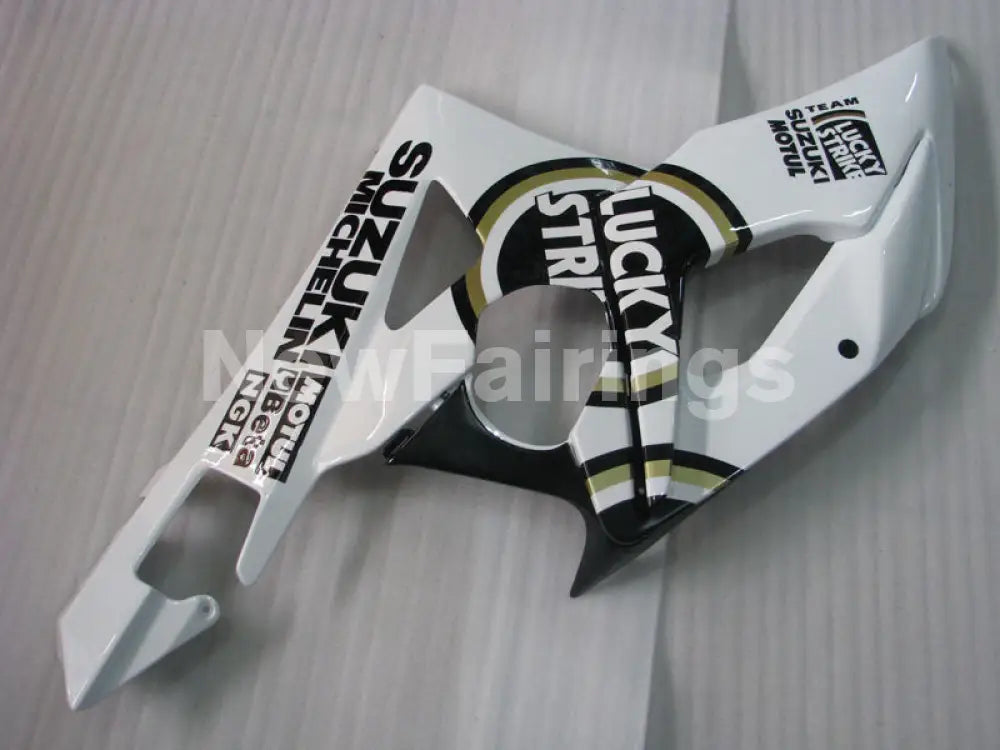 White and Black Lucky Strike - GSX - R1000 05 - 06 Fairing