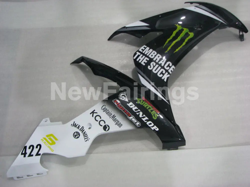 White and Black Monster - YZF-R1 04-06 Fairing Kit