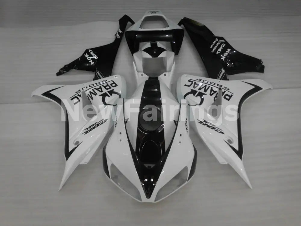 White and Black PRAMAC - CBR1000RR 06-07 Fairing Kit -