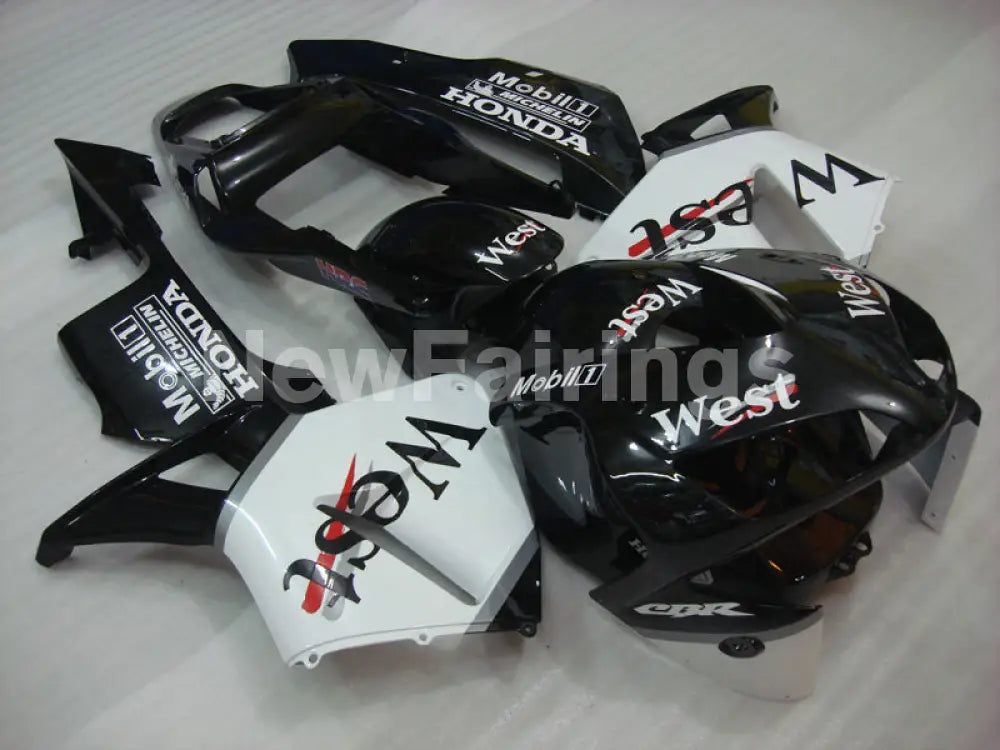 White and Black West - CBR600RR 03-04 Fairing Kit - Vehicles