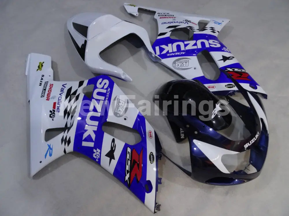 White and Blue Black MOTUL - GSX-R750 00-03 Fairing Kit