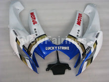 Charger l&#39;image dans la galerie, White and Blue Lucky Strike - GSX-R600 06-07 Fairing Kit -