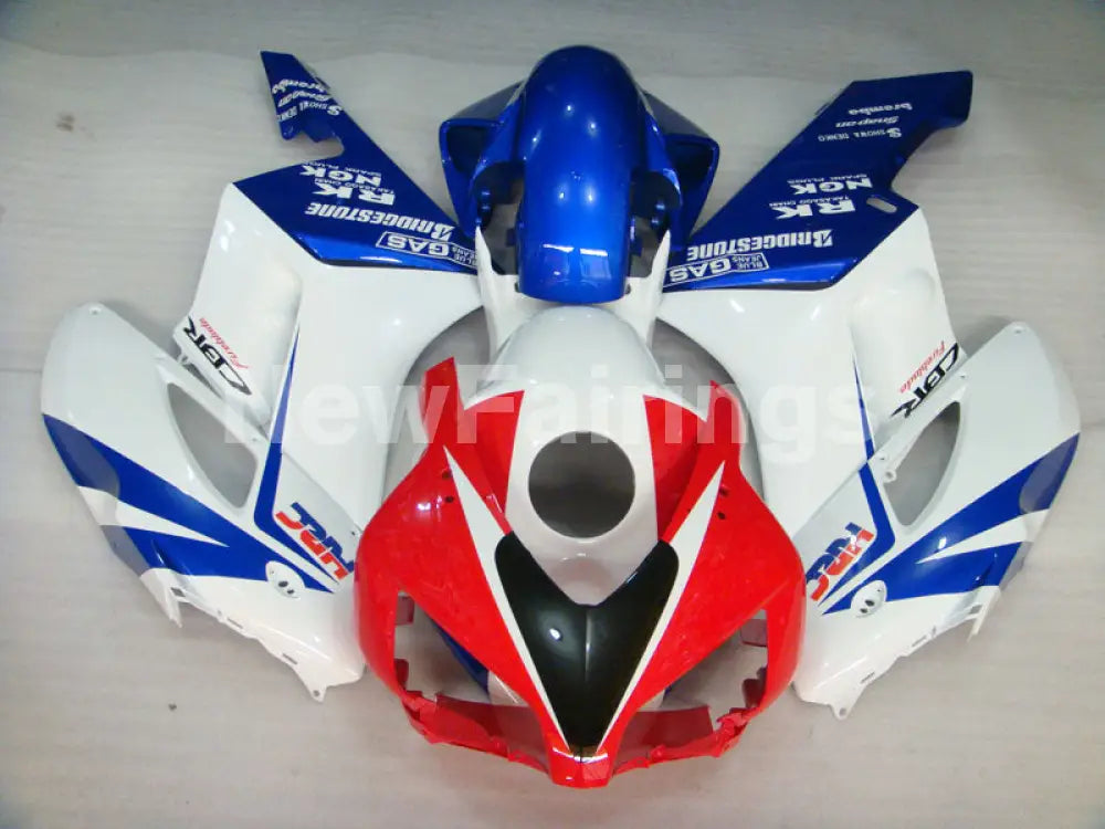 White and Blue Red HRC - CBR1000RR 04-05 Fairing Kit -