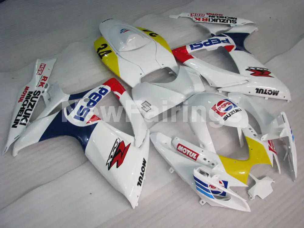 White and Blue Red PEPSI - GSX-R600 06-07 Fairing Kit