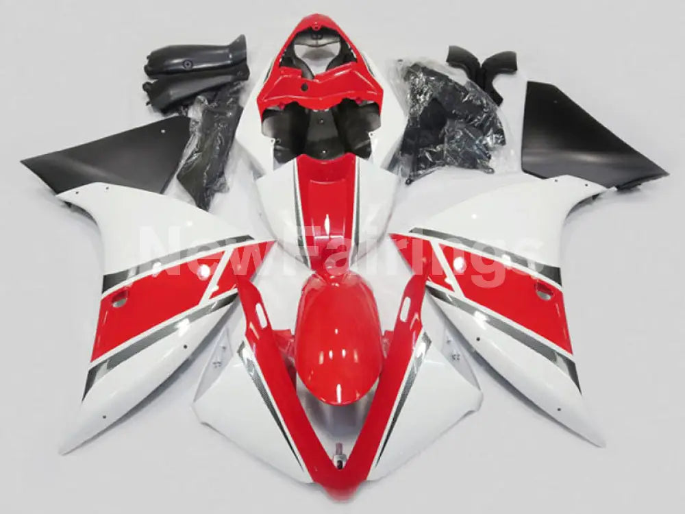 White Red Black Factory Style - YZF-R1 12-14 Fairing Kit