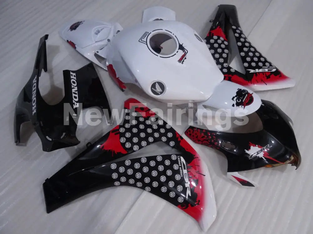 White and Red Black Motorcycle - CBR1000RR 08-11 Fairing Kit