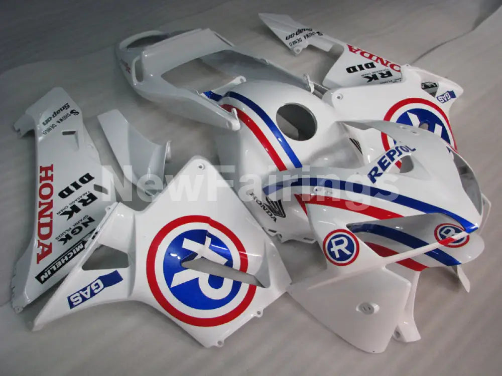 White and Red Blue Repsol - CBR600RR 05-06 Fairing Kit -