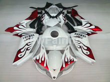 Charger l&#39;image dans la galerie, White Red Flame - YZF-R1 07-08 Fairing Kit - Vehicles &amp;