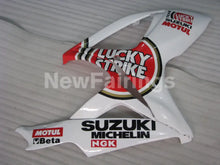 Charger l&#39;image dans la galerie, White and Red Lucky Strike - GSX-R600 06-07 Fairing Kit -