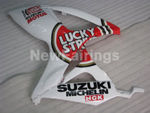 Charger l&#39;image dans la galerie, White and Red Lucky Strike - GSX-R750 06-07 Fairing Kit