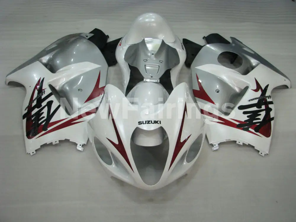 White Silver and Wine red Factory Style - GSX1300R Hayabusa