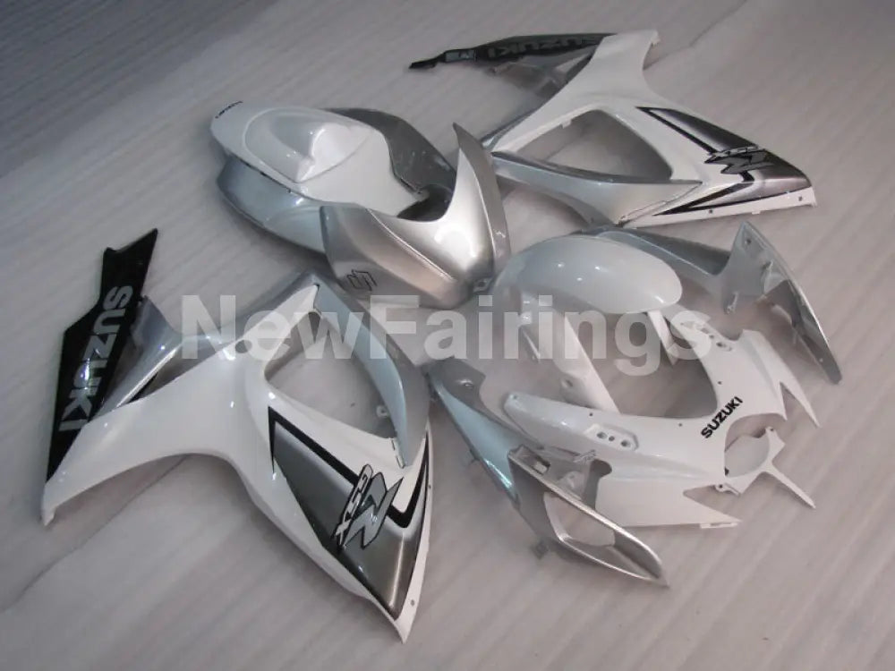 White Silver Factory Style - GSX-R600 06-07 Fairing Kit