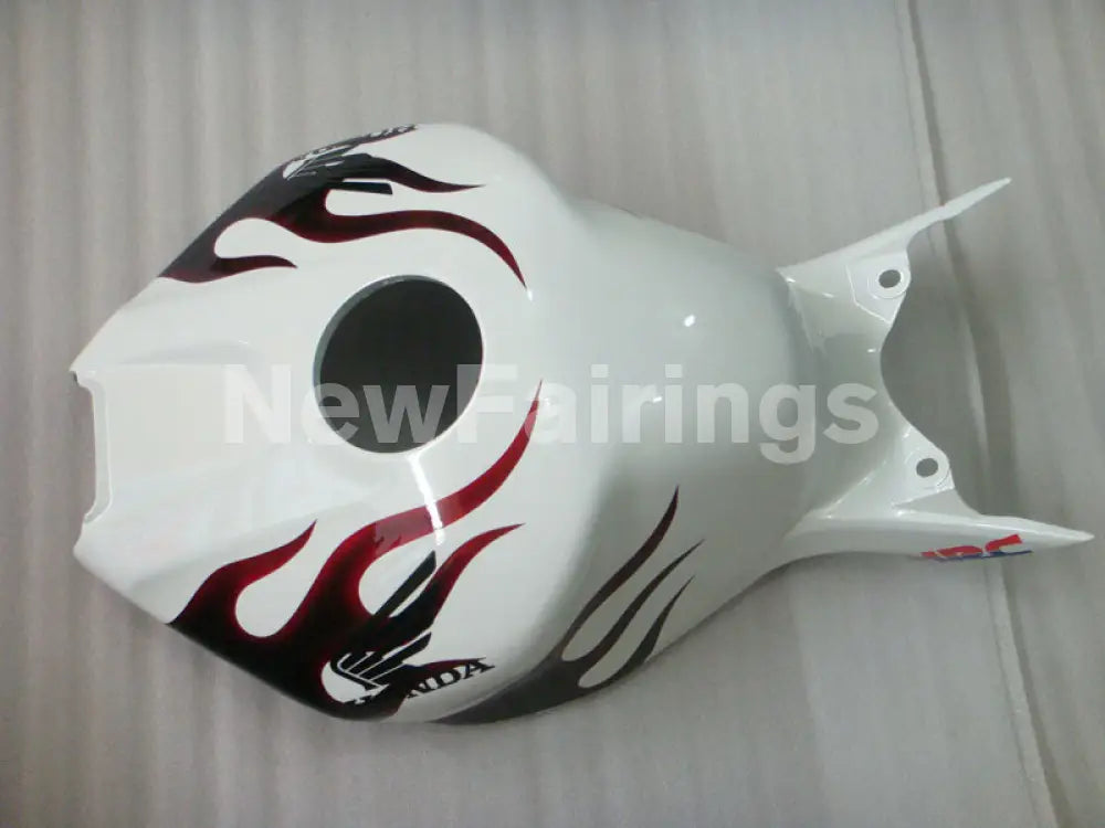 White and Wine Red Flame - CBR1000RR 04-05 Fairing Kit -