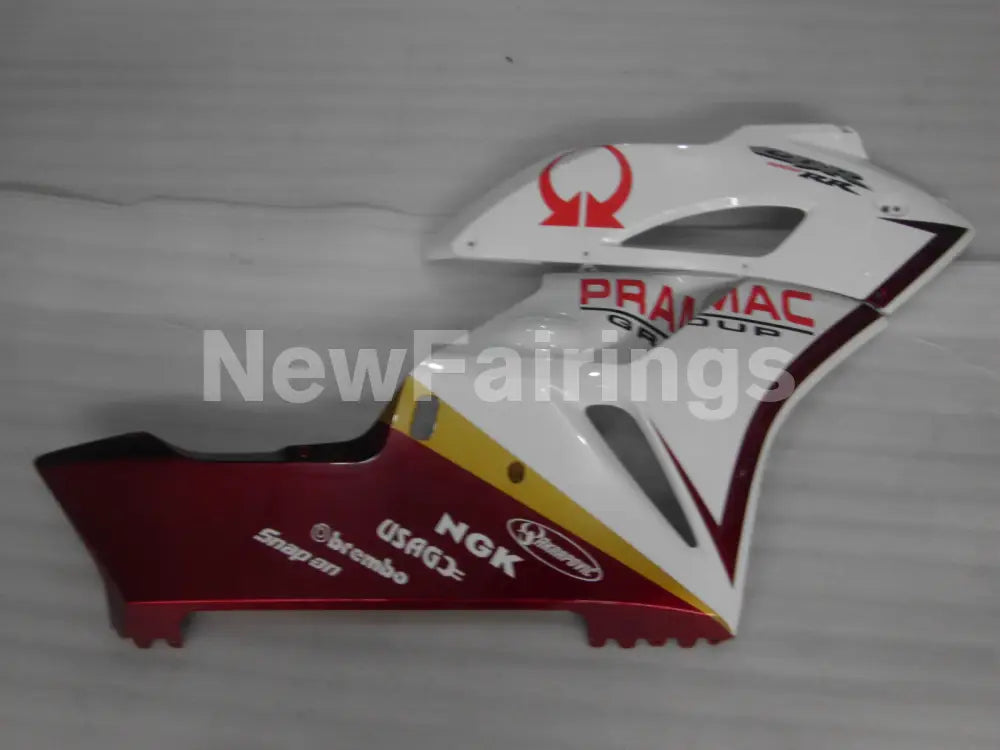 White and Wine Red PRAMAC - CBR1000RR 04-05 Fairing Kit -