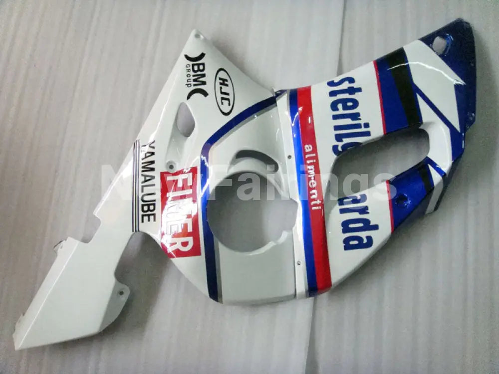 Whte and Blue Sterilgarda - YZF-R6 98-02 Fairing Kit Vehicles & Parts > Vehicle Parts & Accessories > Motor Vehicle