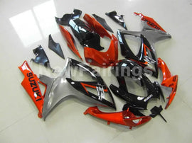 Wine Red and Silver Black Factory Style - GSX-R600 08-10 Fairing Kit