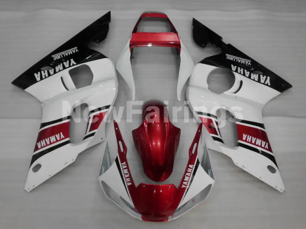 Wine Red and White Black Factory Style - YZF-R6 98-02 Fairing Kit Vehicles & Parts > Vehicle Parts & Accessories >