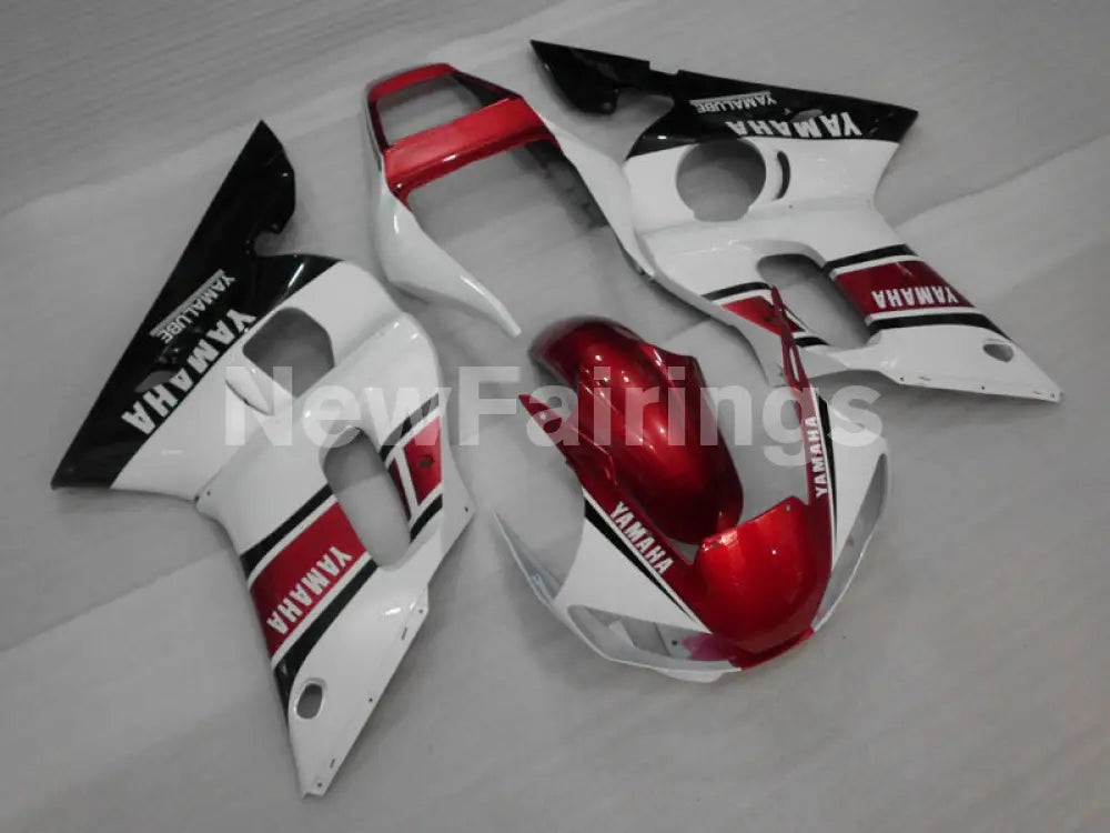 Wine Red and White Black Factory Style - YZF-R6 98-02 Fairing Kit Vehicles & Parts > Vehicle Parts & Accessories >