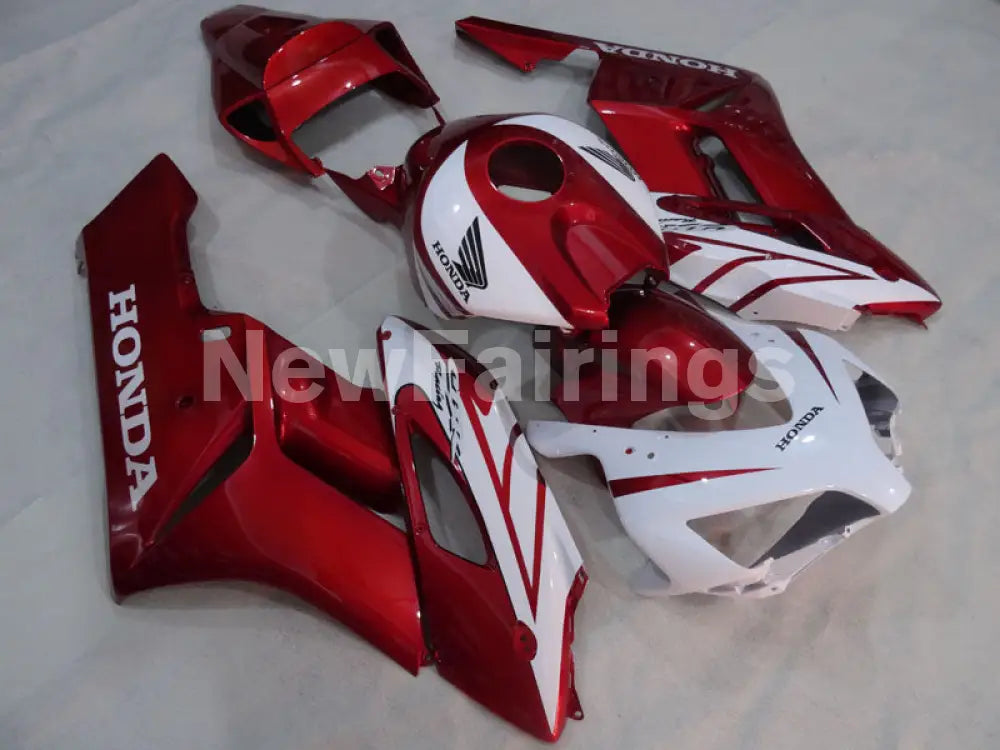 Wine Red and White Factory Style - CBR1000RR 04-05 Fairing