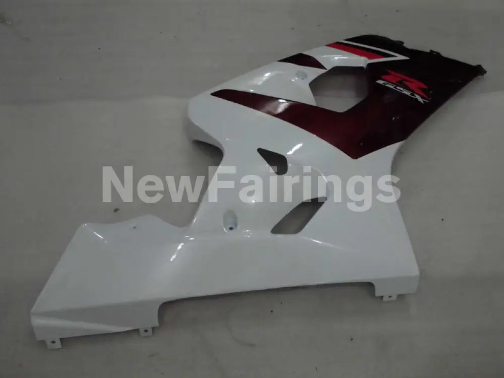 Wine Red and White Factory Style - GSX-R600 04-05 Fairing