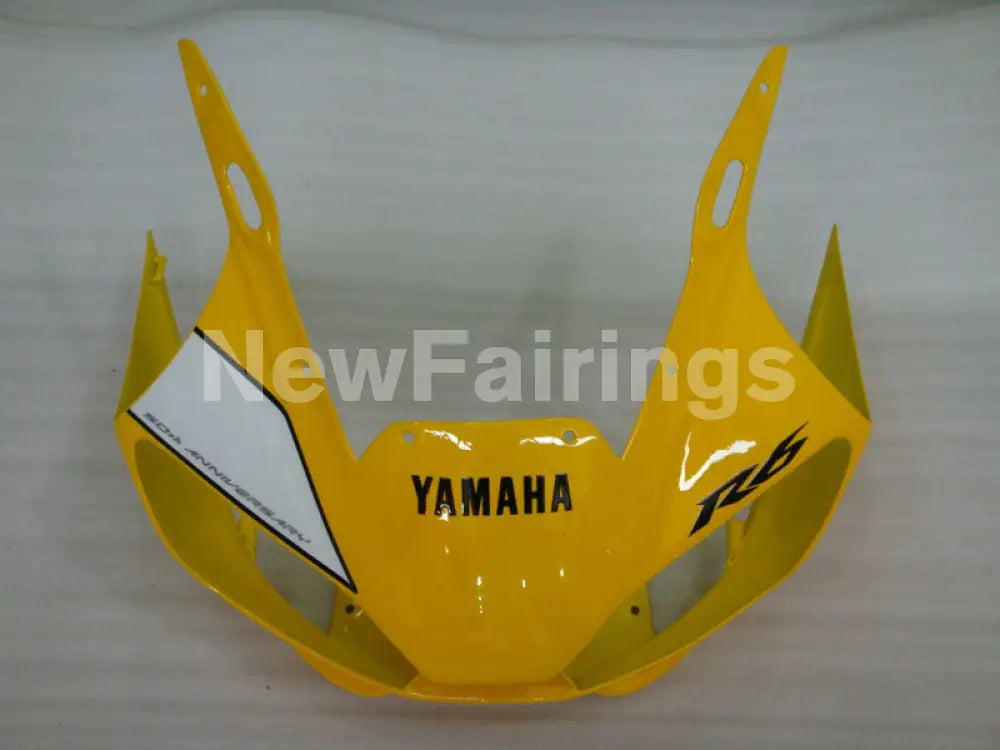 Yellow and Black White Factory Style - YZF-R6 98-02 Fairing Kit Vehicles & Parts > Vehicle Parts & Accessories > Motor