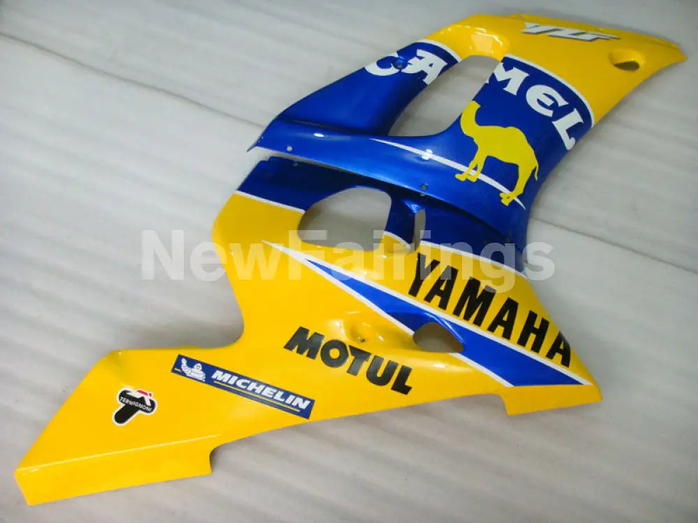 Yellow and Blue Camel - YZF-R6 98-02 Fairing Kit Vehicles & Parts > Vehicle Parts & Accessories > Motor Vehicle Parts >