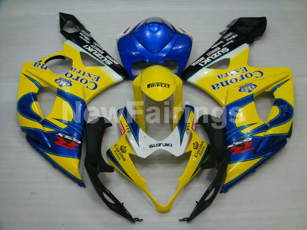 Yellow and Blue Corona - GSX - R1000 05 - 06 Fairing Kit