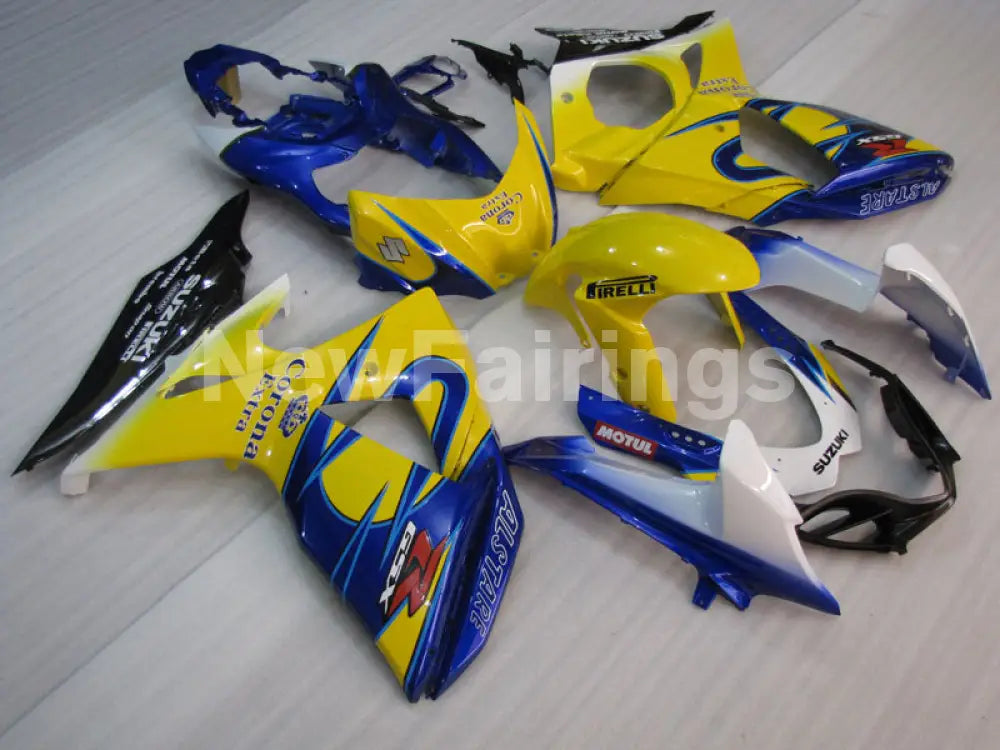 Yellow and Blue Corona - GSX - R1000 09 - 16 Fairing Kit