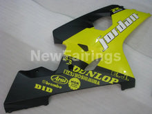 Charger l&#39;image dans la galerie, Yellow and Matte Black Jordan - GSX-R750 04-05 Fairing Kit