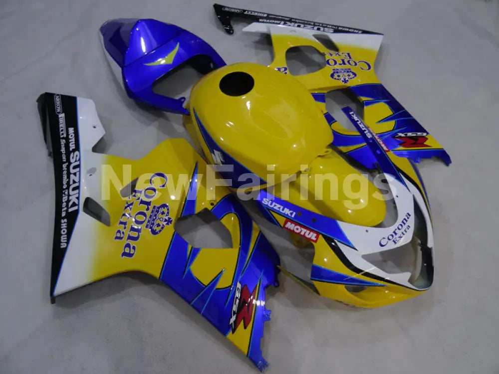 Yellow Blue Corona - GSX-R600 04-05 Fairing Kit - Vehicles &